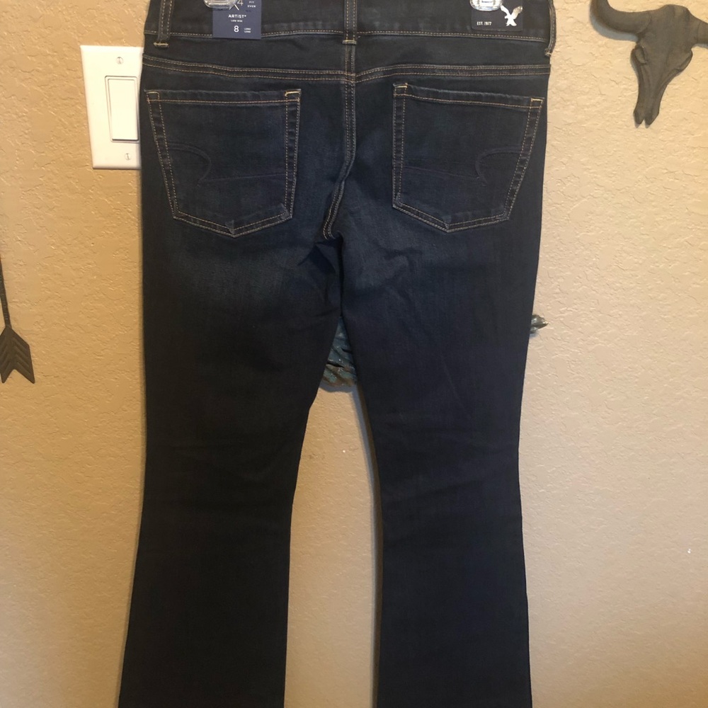 BNWT American Eagle Artist Flare Jeans 8 Long